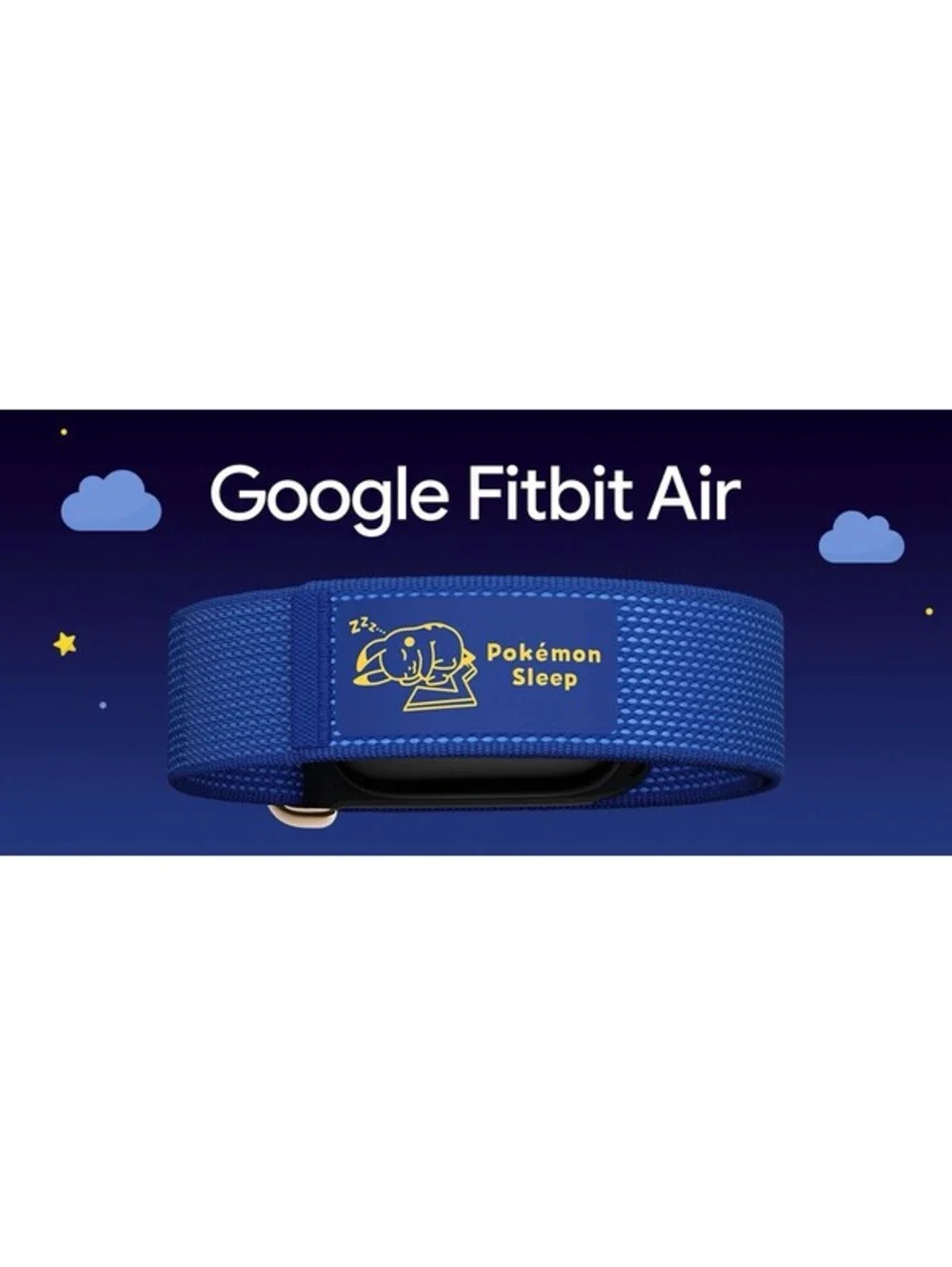 Google Fitbit Air Special Edition Pokémon Sleep Activity Tracker - Blue In Hand!